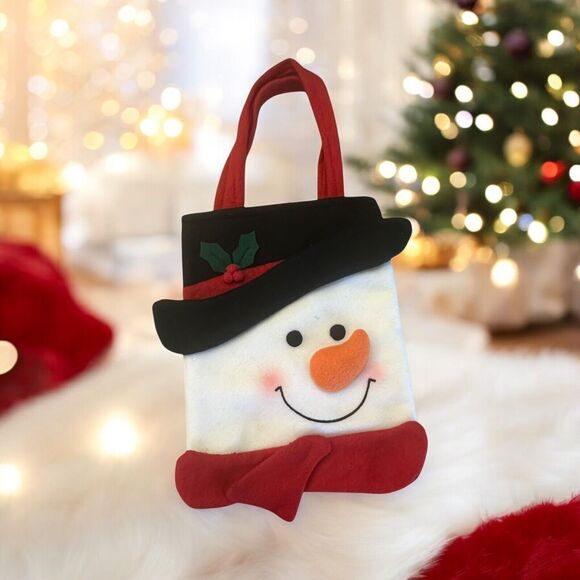 Unbranded Other - Snowman Head Bag Gift Bag Hanging Bag Christmas Holiday XMAS